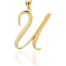 Bilezikci U Harfi Altın Kolye Ucu