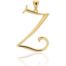 Bilezikci Z Harfi Altın Kolye Ucu