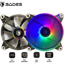 Sades Rainbow Rgb Bilgisayar Kasa Fanı 120 mm (2 Adet)