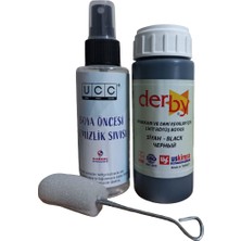 Derby Deri Eşya ve Ayakkabı Likit Bakım Rötuş Boyası ve Sağdıç Temizleme Sıvısı 100 ml