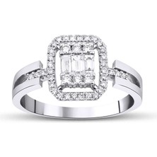Mas Diamond 0,49 Karat Baget Yüzük