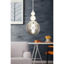 Begüsa Sonsuz Tekli Avize Beyaz Füme Cam