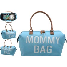 My Pioggia Mommy Bag Mavi Anne Bebek Bakım ve Baby Kadın Çantası