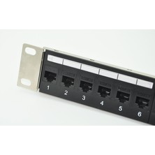 Yka 6386 24 Port Pach Panel Modüler Dişi-Dişi Ara Keystone Jacklı