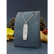 Gökdeniz 925 925 Ayar Antik Mısır Hiyeroglif Unisex Isim Gümüş Kolye