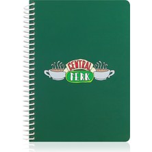 Mabbels Friends Central Perk Yeşil Butik Defter 96 Yaprak Çizgili