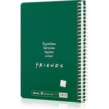 Mabbels Friends Central Perk Yeşil Butik Defter 96 Yaprak Çizgili