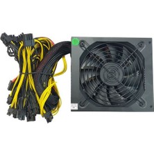 Olko 2000W 16XPCI-E (6+2pin), 1X20+4PIN, 8xsata 96+Platınum Mining Powersupply (MK-2000SP)