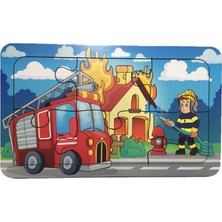 Trendy Toys Ahşap Puzzle Ilk Yapbozum 3 Adet 6 Parçalı 18X11CM