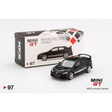 Mini Gt Honda Civic Type R (Fk8) Hks Black 1:64 Model Araba