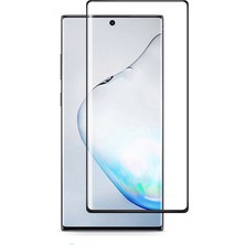 Microcase Samsung Note 10 3D Kavisli Tempered Cam Koruma - Siyah