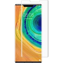 Microcase Huawei Mate 30 Pro Full Ekran Koruma Curved 3D Pet Film - Şeffaf