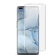 Microcase Oppo Reno 3 Pro Full Ekran Koruma Curved 3D Pet Film - Şeffaf