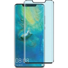 Microcase Huawei Mate 20 Pro 3D Kavisli Tam Kaplayan Polymer Nano Ekran Koruma - Siyah