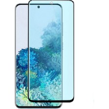 Microcase Samsung S20 Plus 3D Kavisli Tam Kaplayan Polymer Nano Ekran Koruma - Siyah