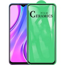 Microcase Xiaomi Redmi 9 Tam Kaplayan Esnek Ceramic Nano Ekran Koruma - Siyah-AL3274