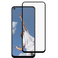 Microcase Oppo A52 Tam Kaplayan Çerçeveli Tempered Ekran Koruyucu - Siyah