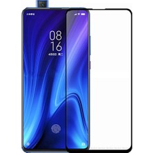 Microcase Xiaomi Redmi K20 Tam Kaplayan Çerçeveli Tempered Ekran Koruyucu - Mat Siyah