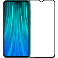 Microcase Xiaomi Redmi 9 Tam Kaplayan Çerçeveli Tempered Ekran Koruyucu - Mat Siyah