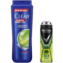 Clear Men Maksimum Ferahlık Şampuan + Rexona Limon Ferahlığı Deo Set