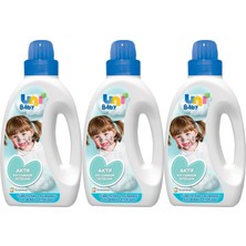 Uni Baby Sıvı Çamaşır Deterjanı 1500ML Aktif -Mavi -3 Lü Set