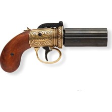 Rakun Home Denix  6 Barrels Pepper-Box Revolver, England 1840
