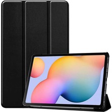 Crescent Samsung Galaxy Tab S6 Lite SM-P610-P615-P617 Lte 10.4 Inç Resistance Smart Case Tablet Kılıfı Siyah