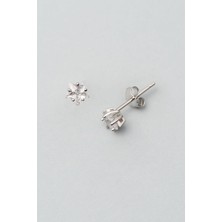 So CHIC Yıldız Figürlü 18 Ayar Beyaz Altın Kaplama Gümüş Küpe