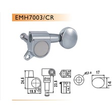 Valencia EMH7003CRR6  Elektro Gitar Kulağı 6 Sağ Machıne Head Gitar Burgusu