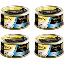 Gimcat Shinycat Tuna Balıklı Kıyılmış Fileto Konserve Kedi Maması 70 Gram x 4'lü