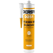 Derby D251 Yüksek Isı Silikonu Kırmızı 280ml