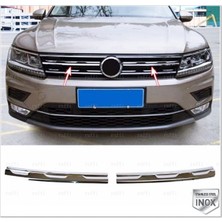 Fams Otomotiv  VW Tiguan Krom Ön Panjur 2 Parça 2016-2020  Paslanmaz Çelik