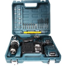 Bulldozer 36V 5AH 13MM Blueforce Darbeli Akülü Şarjlı Vidalama Matkap Metal Mandren Çift Akülü