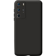 Microcase Huawei P40 Pro Campro Serisi Kamera Korumalı Silikon Kılıf - Siyah
