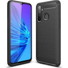 Microcase Realme 6i Brushed Carbon Fiber Silikon Kılıf