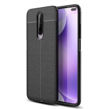 Microcase Xiaomi Redmi K30 Leather Tpu Silikon Kılıf - Siyah