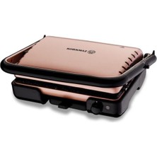 Korkmaz Tostella Tost Makinesi Rosegold ve Mia Waffle Makinesi Rosegold Ikili Set