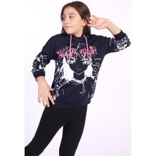 Toontoy Kids Toontoy Kız Çocuk Kapüşonlu Baskılı Sweatshirt