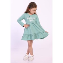 Toontoy Kids Toontoy Kız Çocuk Birthday Girl Baskılı Elbise