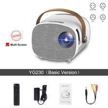 Xinyifeiyang YG230 Taşınabilir Mini Projektör Destek 1080P Video Film Beamer Ev Sineması Wifi Çoklu Ekran Medya Oynatıcı Çocuk Için Hediye (Açık) (Yurt Dışından)