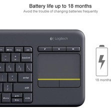 Logitech K400 Plus 2.4 Ghz Kablosuz Dokunmatik Kontrol Klavye (Yurt Dışından)