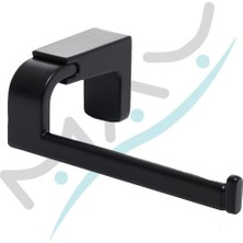 Tema Banyo Premium Kağıtlık Kapaksız Siyah Renkli 71010-2M