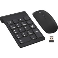 Prettyia 2.4g Sayısal Tuş Takımı USB Kablosuz Mouse Seti (Yurt Dışından)