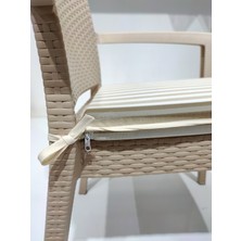 Derya Ticaret Sandalye Minderi 4 Adet Biyeli 40 x 45 cm.