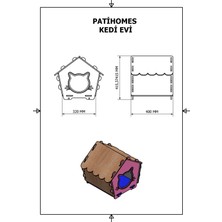 Pati Homes Kedi Evi - Kedi Kulübesi Bej