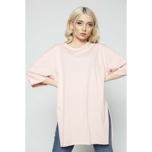 Mark Jovia Kolu Katlamalı T-Shirt Pudra