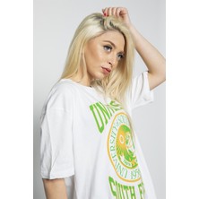 Mark Jovia Universty Baskılı T-Shirt Beyaz