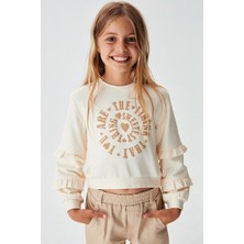 Nk Kids Kız Çocuk Kolu Fırfırlı Sweat