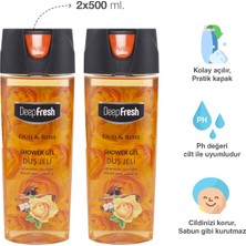 Deep Fresh Pratik Kapaklı Duş Jeli Oud & Rose 500 Ml X 2 Adet