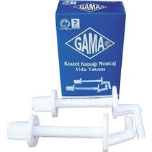 Gama Klozet Kapağı Montaj Vidası Plastik Alttan 5 Adet